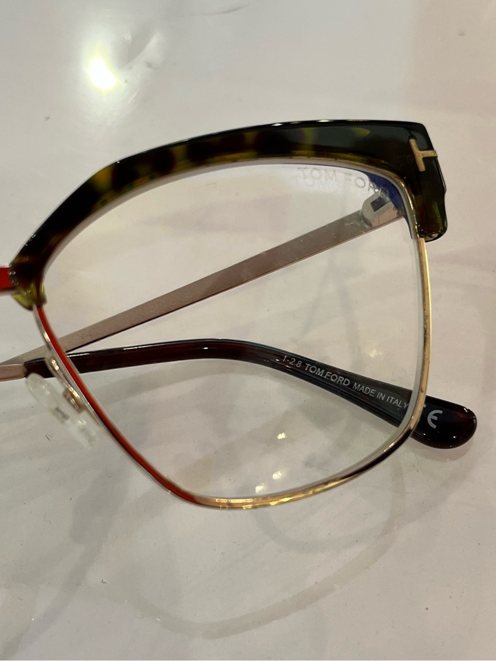 TOM FORD TF 5547-B 052 HAVANA GOLD AUTHENTIC EYEGLASSES 54-15-140 - Picture 9 of 9
